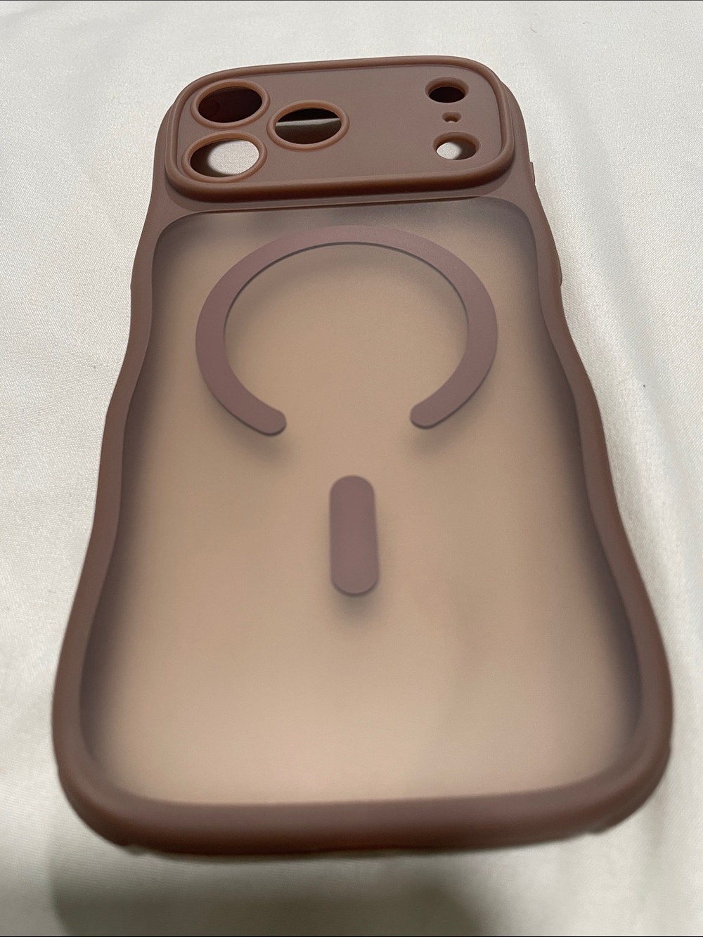 Silicone MagSafe-Compatible Phone Case - Brown